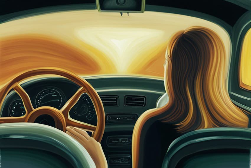 dream of riding in a car with someone