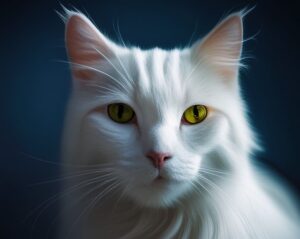 white cat in dreams