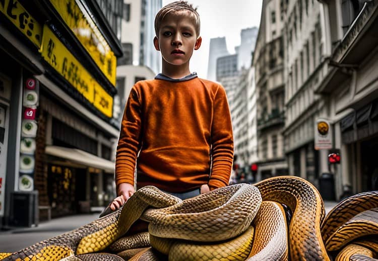 dream about lots of snakes