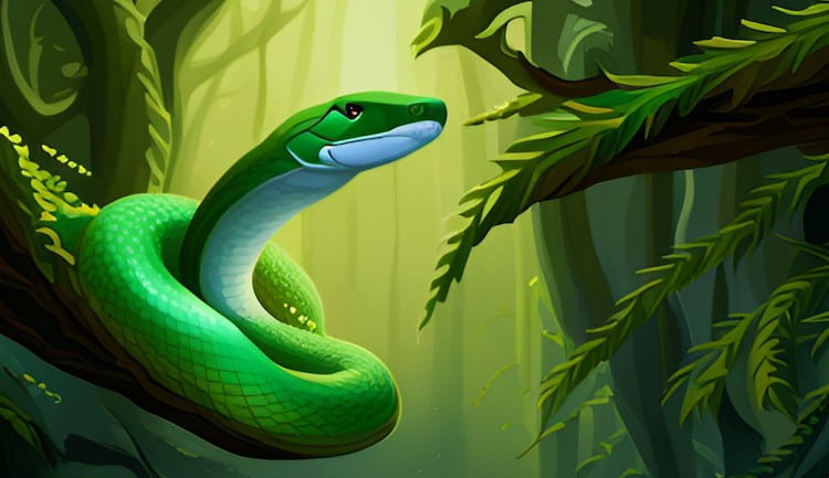 green snake in a dream